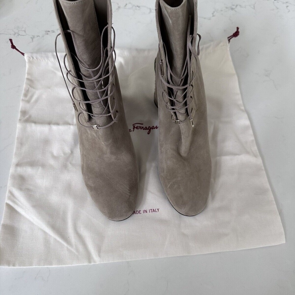 Ferragamo Salvatore Ferragamo Chana Suede Boots Size 10 Italy new